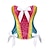 abordables Trajes De Orgullo-Trajes de orgullo arcoíris tutú mini falda overbust corsé 2 piezas queer lgbt lgbtq adultos mujeres gay lesbiana para desfile del orgullo mes del orgullo fiesta carnaval