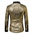 cheap Historical &amp; Vintage Costumes-Disco 1980s Shiny Metallic Blouse / Shirt Masquerade Disco Men&#039;s Halloween Performance Event / Party Stage Shirt