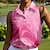 お買い得  デザイナーコレクション-女性用 ポロシャツ ゴルフウェア ピンク ノースリーブ 日焼け防止 ライトウェイト Tシャツ トップス レディース ゴルフウェア ウェア アウトフィット ウェア アパレル