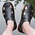 abordables Sandalias de hombre-Hombre Sandalias Retro Zapatos de Paseo Casual Diario Cuero Cómodo Botines / Hasta el Tobillo Mocasín Negro Amarillo Primavera Otoño