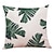 cheap Floral &amp; Plants Style-Green Plants Decorative Toss Pillows Cover 1PC Soft Square Cushion Case Pillowcase for Bedroom Livingroom Sofa Couch Chair
