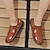 voordelige Herensandalen-leren sandalen voor heren platte sandalen mode sandalen handgemaakte schoenen outdoor pantoffels wandelen casual strand dagelijks kantoor &amp; carrière ademend comfortabel loafer rood bruin zwart kaki