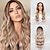 cheap Synthetic Lace Wigs-Synthetic Lace Wig Natural Wave Style 26 inch Multi-color Middle Part U Part Wig Women&#039;s Wig Black / Gold Light golden Dark Brown