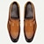 billiga Slip-ons och loafers till herrar-herr loafers gul-brun svart vävd läder tan rem slip-on