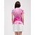 cheap Designer Collection-Women&#039;s Golf Polo Shirt Pink Short Sleeve Top Ladies Golf Attire Clothes Outfits Wear Apparel