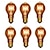 preiswerte Strahlende Glühlampen-6 Stück Edison-Vintage-Klassiker-Glühbirne, dimmbar, A19, 40 W, E27, dekorative Glühbirnen für Wandleuchten, Deckenleuchte, 220–240 V