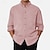 abordables Camisas de vestir para hombres-Hombre Camisa Camisa para Vestido Abotonar la camisa Blanco Rosa Rojo Manga Larga Plano Cuello Vuelto Primavera &amp; Otoño Boda Diario Ropa Bolsillo