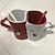 preiswerte Küchenutensilien &amp; Gadgets-2er-Set kreative Kaffeetassen Doppelschüssel Keramikschüssel Kuss Valentinstag Paartassen und -becher hochwertige Keramiktasse Milchwasserteetasse Trinkgeschirr Homeoffice-Tassenliebhaber-Geschenk
