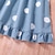 levne Šaty-dětské ležérní šaty pro dívky oblečení letní dětská móda tečkovaný potisk modré krátké rukávy princeznovské dlouhé šaty