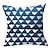 tanie geometryczny styl-niebieskie poduszki dekoracyjne poszewka na poduszkę 1 szt. miękka kwadratowa poszewka na poduszkę poszewka na poduszkę do sypialni salon sofa kanapa krzesło