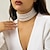abordables Collares-Collares en capas Perla Mujer Elegante Lujo Multi capa Bonito Redondo Gargantillas Para Boda Fiesta Fiesta de baile