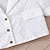 preiswerte Sets-2 Stück kinderkleidung Mädchen Feste Farbe Rüschen Anzüge einstellen Kurzarm Modisch Schulanfang 7-13 Jahre Sommer Weiß