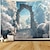 levne krajinářský gobelín-žebřík do nebe závěsný gobelín nástěnné umění velký gobelín nástěnná malba výzdoba fotografie pozadí deka závěs domácí ložnice dekorace obývacího pokoje