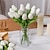 billiga Konstgjorda blommor och vaser-3 tulpangrenar: perfekt morsdagspresent för att förgylla mammas dag med bestående skönhet