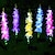 tanie Lampy Ścienne Zwenętrzne-Słoneczne lampy kwiatowe hiacynt słoneczne lampy trawnikowe sztuczny kwiat światła na zewnątrz wodoodporny ogród dziedziniec trawnik ogród taras balkon ślubna dekoracja świąteczna 1/2/4 sztuk