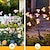 olcso Pathway Lights &amp; Lanterns-kültéri napelemes led szentjánosbogár gyep kerti lámpa kültéri 9led pillangós tájfény vízálló kerti sétány udvari dekoráció 1/2db