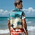 cheap Men&#039;s Hawaiian Shirt-Coconut Tree Palm Tree Hawaiian Resort Men&#039;s Linen Shirt Performance Party Casual Summer Spring Fall Turndown Short Sleeve Navy Blue, Sky Blue S, M, L Polyester Linen Shirt