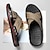 Недорогие Мужские сандалии-Мужские кожаные сандалии, тапочки в стиле ретро, винтажные повседневные пляжные удобные туфли темно-красного, черного цвета, весна-осень