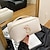Χαμηλού Κόστους Αποθήκευση &amp; Οργάνωση-1 τμχ κομψό και μοντέρνο λευκό φορητό μαξιλάρι τσάντα μακιγιάζ με γράμματα μοντέρνα και μεγάλης χωρητικότητας τσάντα ρούχων που χρησιμοποιείται για την ταξινόμηση και την οργάνωση καλλυντικών ψηφιακών