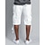 cheap Sweat Shorts-Men&#039;s Cargo Shorts Sweat Shorts Shorts Bermuda shorts Drawstring Elastic Waist Multi Pocket Plain Comfort Sports Knee Length Yoga Daily Fashion Streetwear Black White Micro-elastic