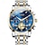 baratos Relógios Quartz-Nova marca olevs relógio masculino cronógrafo luminoso indicação de 24 horas relógio de quartzo negócios cinto de aço relógio de pulso masculino à prova dwaterproof água