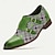 זול נעלי פרימיום לגברים-נעלי נזיר לגברים עור ברוג ירוק עור פרה גרגר מלא אבזם קסם עמיד להחלקה
