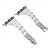 baratos Pulseiras de Apple Watch-Pulseira de joias Compatível com Pulseira Apple Watch 38mm 40mm 41mm 42mm 44mm 45mm 49mm Bling Diamond Ajustável Respirável Aço Inoxidável Com Strass pulseira de substituição para iwatch Ultra 2