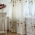 abordables Cortinas transparentes-Un panel de estilo rural, cortinas bordadas con mariquita, sala de estar, dormitorio, comedor, sala de estudio