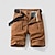 cheap Cargo Shorts-Men&#039;s Tactical Shorts Cargo Shorts Shorts Button Pocket Plain Wearable Short Outdoor Daily Going out 100% Cotton Fashion Classic Black Army Green