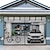 levne Obrazovka pro okno a dveře-16x7ft/8x7ft garážová síťová vrata magnetická mřížka garážových vrat magnetické zavírání garážová vrata ze skleněných vláken pro garáže pro 2 auta stahovací pro terasu, verandu, okno, aby se