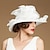 abordables Sombreros de fiesta-Sombreros, sombreros, organza, sombrero de cubo de seda helada, sombrero flexible, sombrero para el sol, fiesta de té de boda, elegante boda con tocado floral
