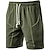 cheap Sweat Shorts-Men&#039;s Sweat Shorts Shorts Bermuda shorts Patchwork Drawstring Elastic Waist Plain Comfort Soft Short Outdoor Holiday Fashion Athleisure Black Green Micro-elastic