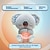 abordables Regalos-el koala en relieve,relieve respiración de koala peluche bebé máquina de sonido chupete oso koala alivio de ansiedad respiración de koala con detalles sensoriales música luces respiración rítmica