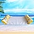 cheap HawaiianSummer Party-PVC Inflatable Floating Row In Swimming Pool Foldable Water Net Fabric Striped Hammock Adult Amusement Lounge Chair Floating Bed