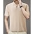cheap Classic Polo-Men&#039;s Golf Shirt Golf Polo Work Casual Lapel Short Sleeve Basic Modern Plain Button Spring &amp; Summer Regular Fit Black White Red Navy Blue Khaki Gray Golf Shirt