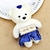 baratos Esculturas-10 peças urso de sorvete urso de diamante buquê de desenho animado boneca urso de espuma materiais de embalagem de flores-caixa de presente, buquê de urso