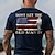 economico T-shirt 3D da Uomo-Pop art Bandiera americana Vecchio uomo Retrò vintage Informale Stile di strada Per uomo Stampa 3D maglietta Sportivo Per eventi Per uscire maglietta Blu scuro Manica corta Girocollo Camicia