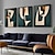 cheap Abstract Paintings-Hand painted Abstract Green Art painting Modern 3 Piece Art Painting Gallery Wall Art Set Brush Strokes Green Minimalist artwork firgure oil painting  Wall decor art