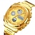 billiga Digitala klockor-SKMEI Mäns Full Steel LED Elektronisk Klocka Lyxig Dubbel Tid Chronograph Digital Klocka Sport Vattentät Armbandsur