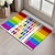 abordables Tapis et tapis et tapis-Juin Mois de la Fierté Mois de la Fierté Gay LGBTQ LGBT Paillasson Arc-en-ciel Antidérapant Tapis Imperméable Tapis Intérieur Extérieur Décor de Chambre Tapis de Salle de Bain Tapis d&#039;Entrée
