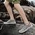 Χαμηλού Κόστους Ανδρικά Sneakers-Ανδρικά Αθλητικά Παπούτσια Ρετρό Περπάτημα Καθημερινό Καθημερινά Δέρμα Αναπνέει Άνετο Λάστιχο Μαύρο Χακί Γκρίζο Άνοιξη Φθινόπωρο