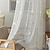 abordables Cortinas transparentes-Un panel de estilo minimalista, cortina de gasa bordada con pájaros, sala de estar, dormitorio, comedor, pantalla de ventana semitransparente