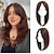 Χαμηλού Κόστους Φράντζες-κάλυμμα μαλλιών για γυναίκες για αραιά μαλλιά συνθετικό μεσαίο μέρος δαντέλα μπροστινό κάλυμμα μαλλιών μακρύ ίσιο κυματιστό κλιπ σε wiglets με κρόσια