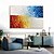 cheap Abstract Paintings-3D Textured Blue and Red Abstract Canvas Art Hand Painted Knife Landscape Oil Painting Canvas Wall Art Abstract Art for Living Room bedroom hotel wall decoration