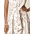 billige afslappet kjole med print-ærmeløs maxikjole med kurvet lomme