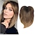 cheap Bangs-7x7inch Hair Toppers for Women with Large Base Cover for Thining Hair or Hair Loss,Short Hair Toppers for Women with Thinning Hair Synthetic Toppers Hair pieces for women Brown with highlights