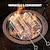 olcso grillezés és szabadtéri főzés-bbq guruló grillkosár, kerek grillketrec dohányzó funkcióval, kényelmes guruló grillháló a füstös ízekhez