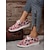 cheap Women&#039;s Slip-Ons &amp; Loafers-Women&#039;s Sneakers Slip-Ons Comfort Shoes Office Daily Flowers Wedding Flats Embroidery Flat Heel Round Toe Elegant Comfort Walking Canvas Loafer Yellow Red Green