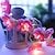 economico Striscie luci a batteria-elegante festa di matrimonio ricevimento luci a led a forma di fiore – luci fatate a batteria 1,5 m 10 led/3 m 20 led luci lanterna romantiche per arredamento casa