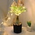 Χαμηλού Κόστους 3D Φωτιστικά Νυκτός-iree σε γλάστρες νυχτερινό φως προσομοίωσης επαναφορτιζόμενα πράσινα φυτά ελαφρύ βύσμα usb led προσομοίωση φυτού νύχτας ζεστό φως διακόσμηση κρεβατοκάμαρας
